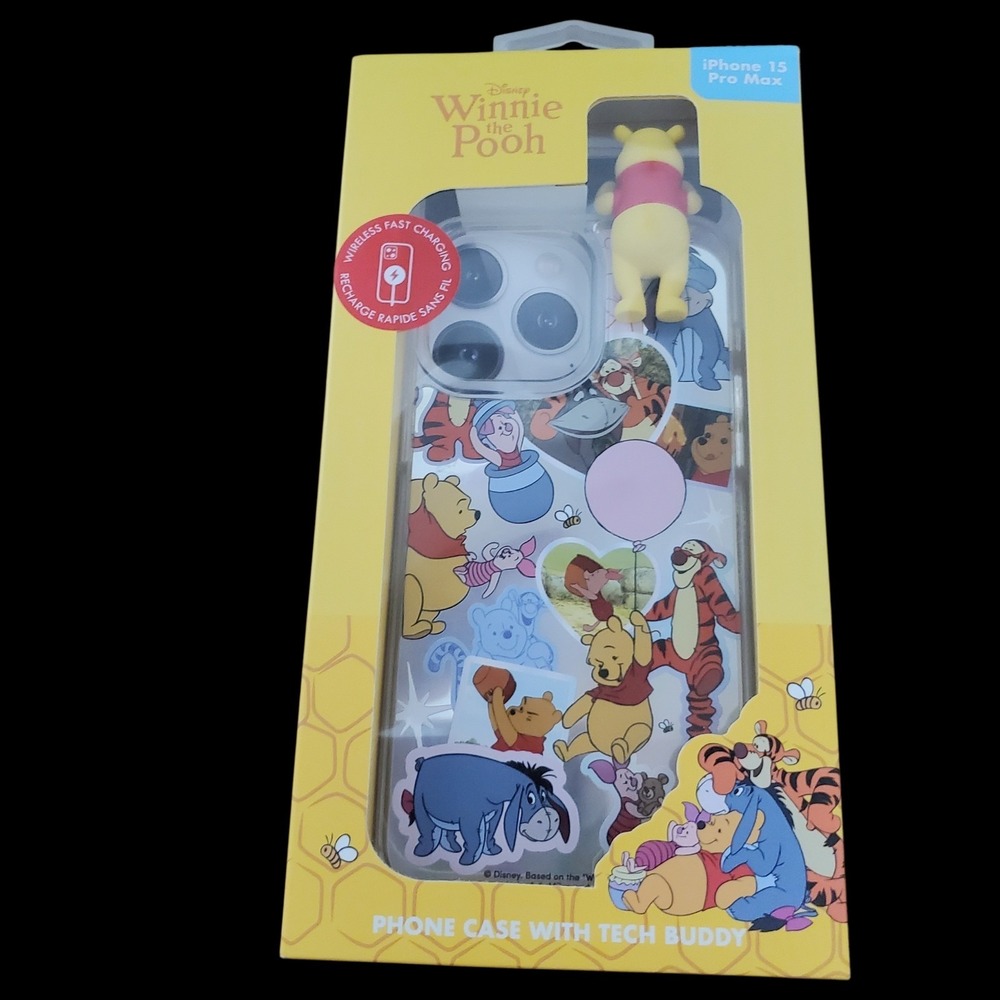 New Disney Winnie the Pooh Wireless Charging iPhone Case for iPhone 15 Pro Max